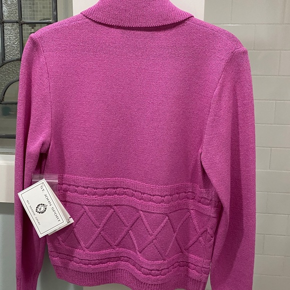 Vintage St John Sport by Marie Gray Pink Topaz Luxury Knit Button Down Cardigan - Picture 2 of 10